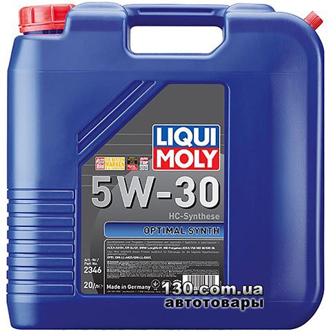 Liqui Moly Optimal HT Synth 5W-30 — synthetic motor oil — 20 l