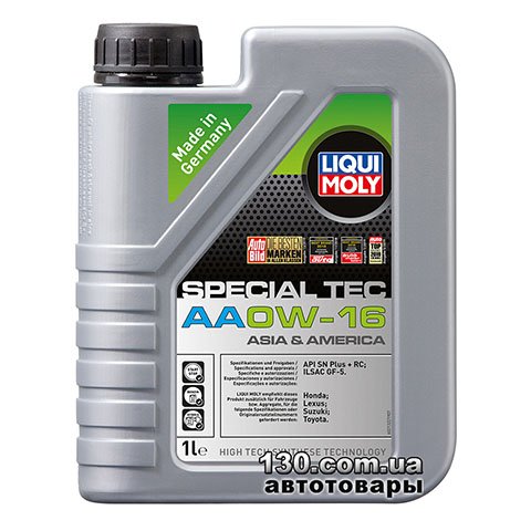 Liqui Moly Special TEC AA 0W-16 — моторне мастило синтетичне — 1 л