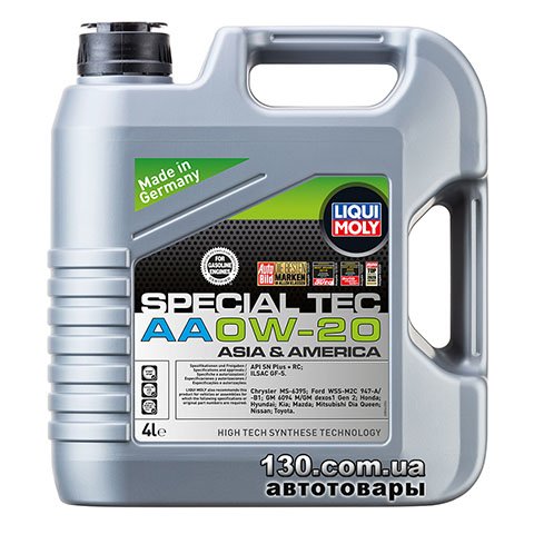 Liqui Moly Special TEC AA 0W-20 — моторне мастило синтетичне — 4 л