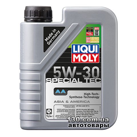 Synthetic motor oil Liqui Moly Special TEC AA 5W-30 — 1 l