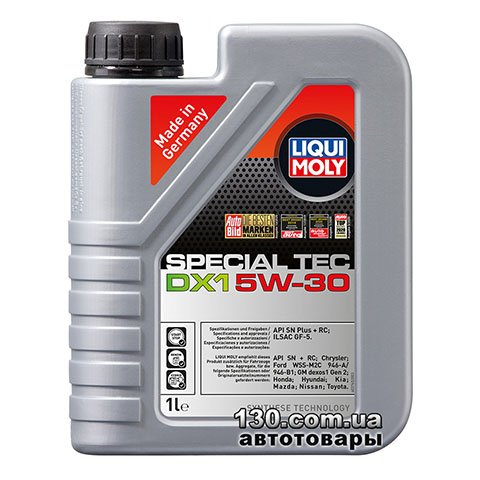 Synthetic motor oil Liqui Moly Special TEC DX1 5W-30 — 1 l