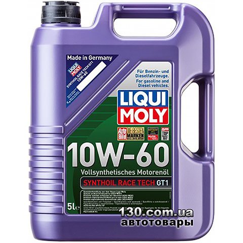 Liqui Moly Synthoil Race Tech GT1 10W-60 — моторне мастило синтетичне — 1 л