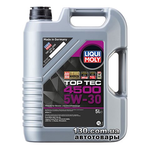 Моторное масло синтетическое Liqui Moly TOP TEC 4500 5W-30 — 5 л