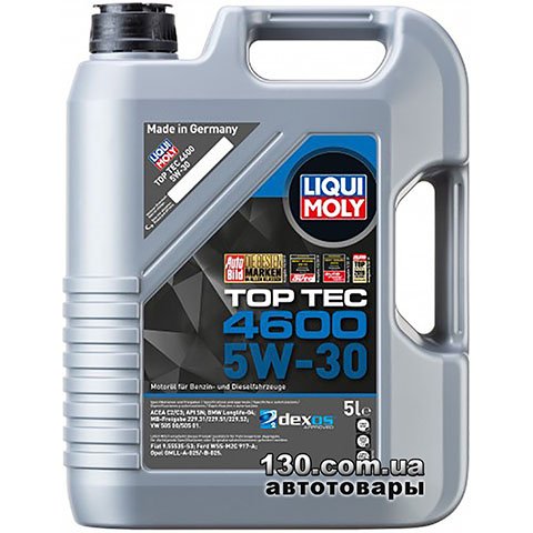Liqui Moly TOP TEC 4600 5W-30 — synthetic motor oil — 5 l