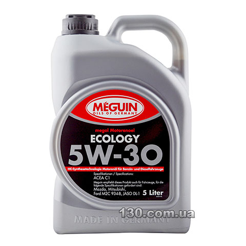 Meguin Ecology SAE 5W-30 — моторное масло синтетическое — 5 л
