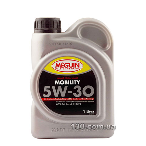 Моторное масло синтетическое Meguin Mobility SAE 5W-30 — 1 л