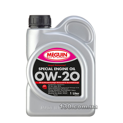 Моторне мастило синтетичне Meguin Special Engine Oil SAE 0W-20 — 1 л