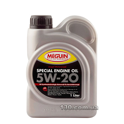 Моторное масло синтетическое Meguin Special Engine Oil SAE 5W-20 — 1 л