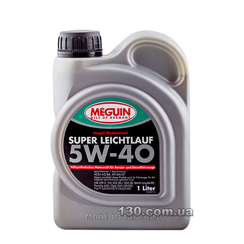 Моторное масло синтетическое Meguin Super Leichtlauf SAE 5W-40 — 1 л