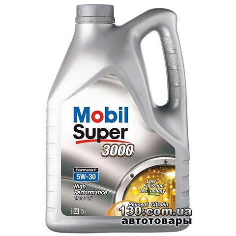 Mobil Super 3000 XE 5W-30 — synthetic motor oil — 5 l