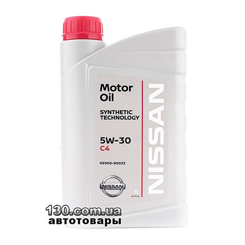 Моторное масло синтетическое Nissan Genuine Motor Oil SM 5W-30 — 1 л