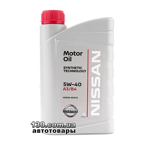 Моторное масло синтетическое Nissan Motor Oil 5W-40 — 1 л