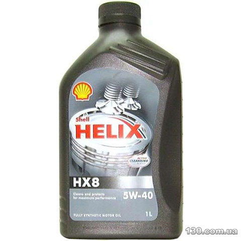 Моторное масло синтетическое Shell Helix HX8 5W-40 — 1 л