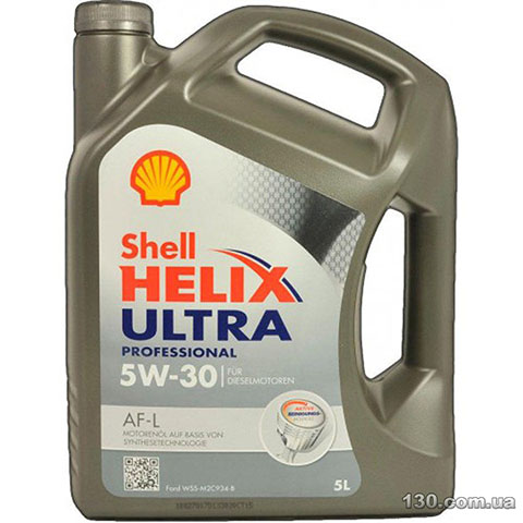 Моторное масло синтетическое Shell Helix Ultra Professional AF-L 5W-30 — 5 л