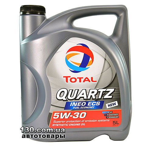 Моторное масло синтетическое Total Quartz INEO ECS 5W-30 — 5 л
