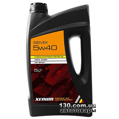 Synthetic motor oil XENUM SEMIX 5W40 — 5 l