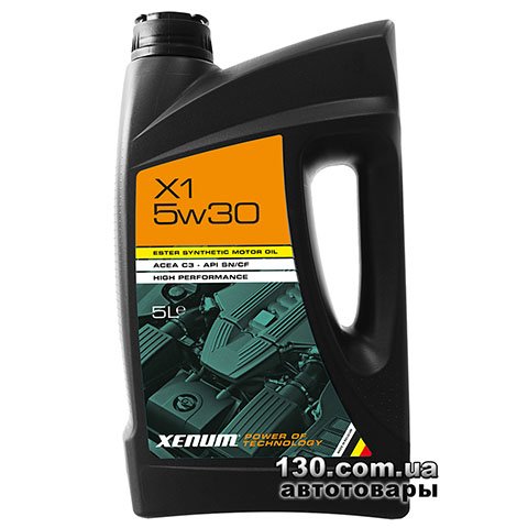 Моторное масло синтетическое XENUM X1 5W30 Ester Hybrid — 5 л