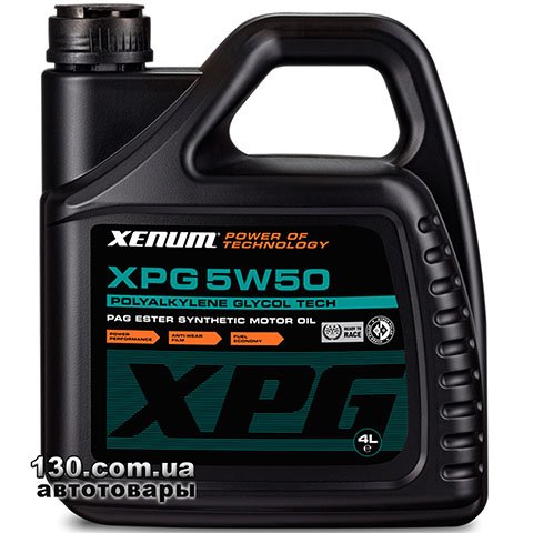 XENUM XPG 5W50 — моторне мастило синтетичне — 4 л