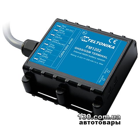 Автомобильный GPS трекер Teltonika FM1202 водонепроницаемый, со встроенным аккумулятором и антенной