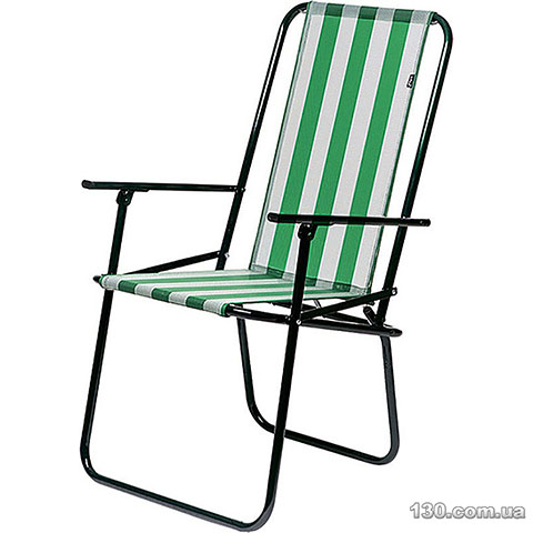 Time Eco Дачний (4820183480088GREEN) — складное кресло зеленое в полоску