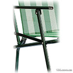 Складное кресло Time Eco Дачний (4820183480088GREEN) зеленое в полоску