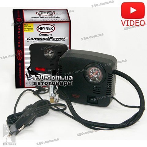 Компресор автомобільний (насос) HEYNER CompactPower PRO 235000 з манометром