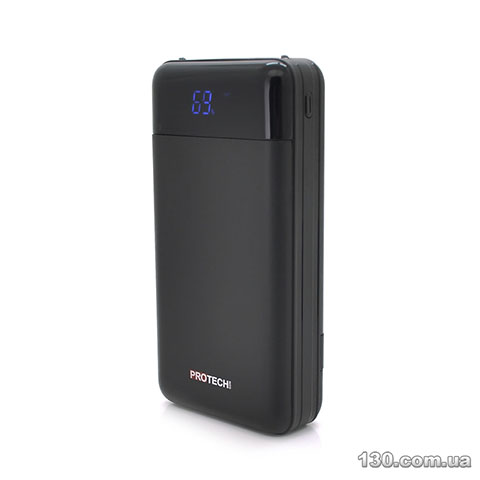 Power bank Ttec 2BB185S 10000 mAh, LCD, Output: 2*USB + Type-C, 10, 5W, Black, Q30