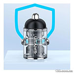Car charger Usams US-CC206 C38 PD30W A+C Dual Ports Fast Charging Invisible Ring Car Charger tarnish CC206CC01