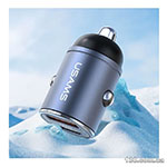 Car charger Usams US-CC206 C38 PD30W A+C Dual Ports Fast Charging Invisible Ring Car Charger tarnish CC206CC01