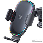 Cell phone holder with wireless charging Usams US-CD187 15W Wireless Charging Car Holder With Colorful Light CD187ZJ01