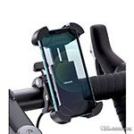 Держатель мобильного Usams US-ZJ064 Cycling Shockproof Phone Holder Black ZJ064ZJ01