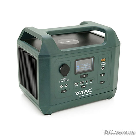 Портативна зарядна станція V-TAC VT-606N LiFePO4 (IRF32135 12.8V 45Ah/576Wh), PEAK 1000W, 18W 5V3.5A, PD18W, PD65W, 295*206*2285 mm, 7.8 kg