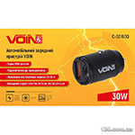 Автомобильное зарядное устройство VOIN C-30160Q 30W, 1USB QC4.0 12/24V (4.5V*5A, 5V*4.5A, 9V*3A,12V*2.5A)