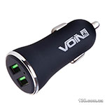 Автомобільний зарядний пристрій VOIN C-36144Q 2USB QC3.0 36W 12/24V (3.6-6.5V*3A,6.5-9V*2A,9V-12V*1.5A)