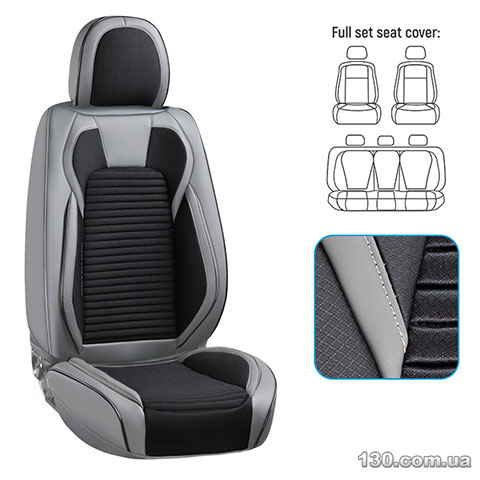 VOIN V-8803 Gy/Bk Full — car seat covers