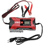 Інтелектуальний зарядний пристрій VOIN VL-144 6 В / 12 В, 4 А для акумулятора легкового авто, джипа, мікроавтобуса та мотоциклу
