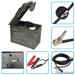 Компрессор автомобильный (насос) VOIN VM-080 "MILITARY SERIES" 150psi/50A/160л/клеммы