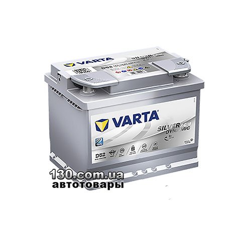 Varta Silver Dynamic AGM 6СТ-60АЗ Е 560901068 D52 — автомобільний акумулятор 60 Аг «+» праворуч