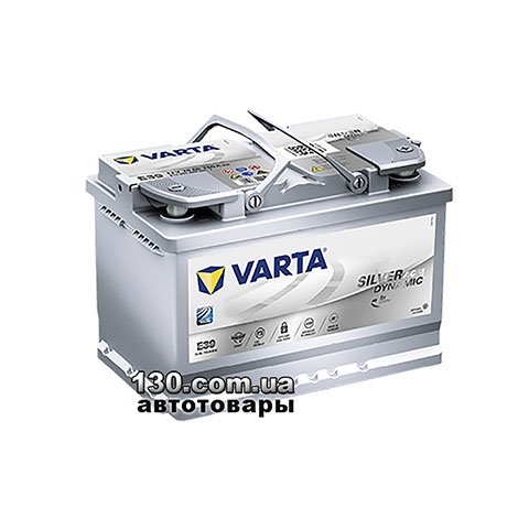 Автомобільний акумулятор Varta Silver Dynamic AGM 6СТ-70АЗ Е 570901076 E39 70 Аг «+» праворуч