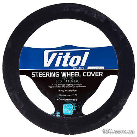 Steering wheel cover Vitol R 1210004 BK L