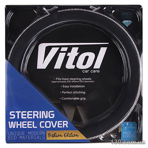 Steering wheel cover Vitol VLOD-BRLT85 BK M