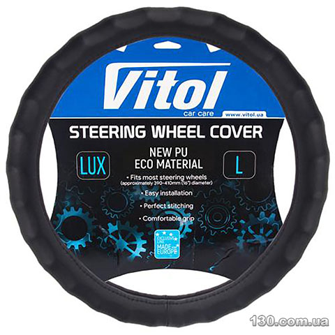 Steering wheel cover Vitol VLOD-NPU06 BK L