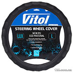 Steering wheel cover Vitol VLOD-NPU06 BK L