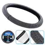 Steering wheel cover Vitol VLOD-W207F Bk M