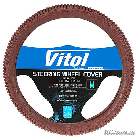 Steering wheel cover Vitol VLU-1806009 BR M