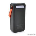 Повербанк Voltronic 1705-3 12000 mAh Solar, Input:5V/1A(microUSB), Output:5V/2, 1А(2хUSB), rubberized case, Black, BOX