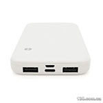 Power bank Voltronic ASONIC AS-P10-W 10000 mAh, Output 2USB, White, (215g), Blister