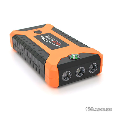 Power bank Voltronic D21-PD Digital display, Output: 22.5W, Micro-USB, Type-C, Lightning, ABS, PVC, Black, BOX