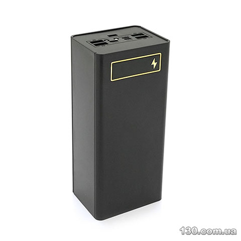 Power bank Voltronic M10-PD flashlight, Output:5V-3A/9V-2A/12V-1.5A, Micro-USB, Type-C, Digital display, ABS, PVC, Black, BOX