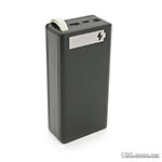 Power bank Voltronic M8-PD flashlight, Output:5V-3A/9V-2A/12V-1.5A, Micro-USB, Type-C, Digital display, ABS, PVC, Black, BOX